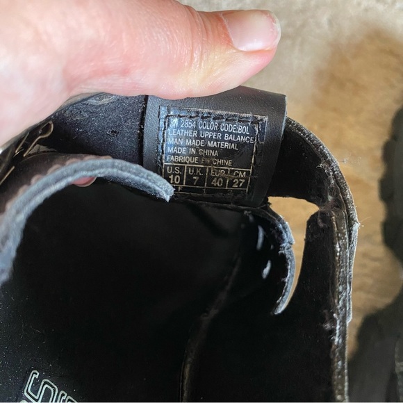 Skechers Vintage Sandals Jam Ups Fisherman Style Black Leather Platform Soles 90 - Picture 9 of 11